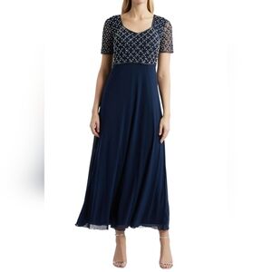 Pisarro Nights Faux Pearl Bodice Gown – Size 4, NWOT